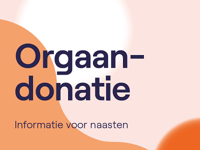 Bij klikken opent de folder Orgaandonatie met informatie voor naasten