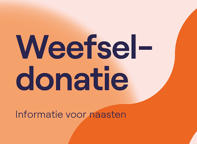 Bij klikken opent de folder Weefseldonatie met informatie voor naasten