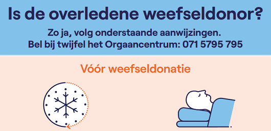 Als je op dit plaatje klikt ga je naar de poster voor mortuariummedewerkers